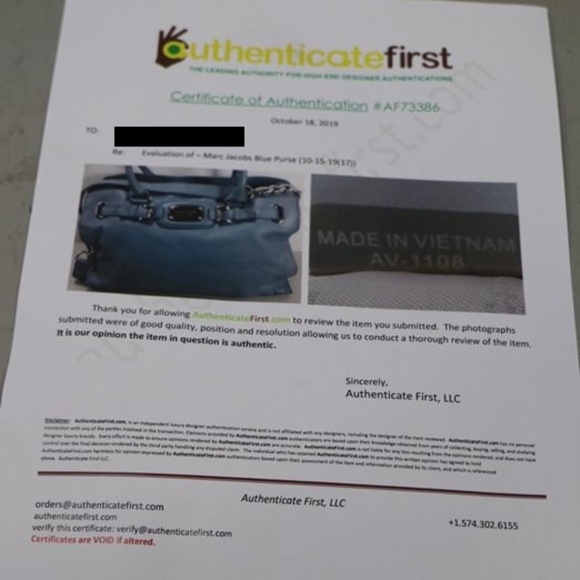 Michael Kors Blue Leather Purse With Wallet & COA - Picture 7 of 8